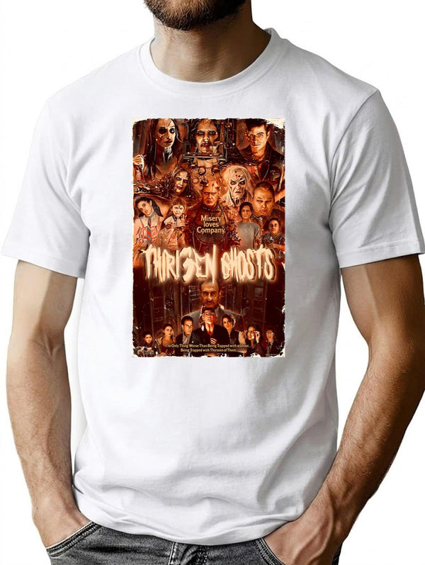 13 Ghosts T-Shirt for Men & Women, T-Shirts Graphic Tee - White