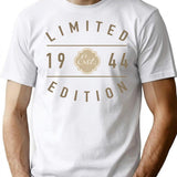 1944 Limited Edition 80Th Birthday T-Shirt for Men & Women, T-Shirts Graphic Tee - White