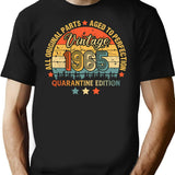 1965 Quarantine Birthday 56Th Quarantine Birthday All Original Parts Aged To Perfection Gift For Born In 1965 Funny Gifts Ideas For Birthday T-Shirt for Men & Women, T-Shirts Graphic Tee - Black