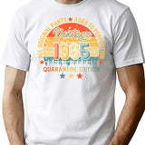 1965 Quarantine Birthday 56Th Quarantine Birthday All Original Parts Aged To Perfection Gift For Born In 1965 Funny Gifts Ideas For Birthday T-Shirt for Men & Women, T-Shirts Graphic Tee - White