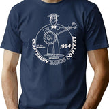 1984 Craftsbury Banjo Contest Shirt T-Shirt for Men & Women, T-Shirts Graphic Tee - Navy