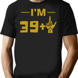 40Th Birthday T-Shirt for Men & Women, T-Shirts Graphic Tee - Black