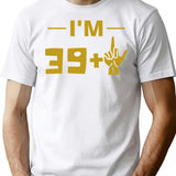 40Th Birthday T-Shirt for Men & Women, T-Shirts Graphic Tee - White