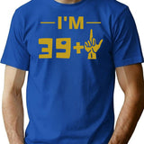 40Th Birthday T-Shirt for Men & Women, T-Shirts Graphic Tee - Blue
