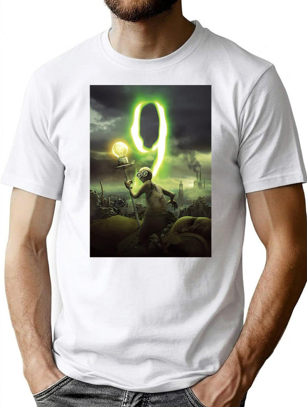 9 Poster T-Shirt for Men & Women, T-Shirts Graphic Tee - White