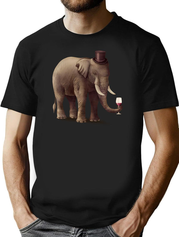 A Fine Vintage T-Shirt for Men & Women, T-Shirts Graphic Tee - Black