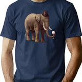 A Fine Vintage T-Shirt for Men & Women, T-Shirts Graphic Tee - Navy