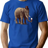 A Fine Vintage T-Shirt for Men & Women, T-Shirts Graphic Tee - Blue