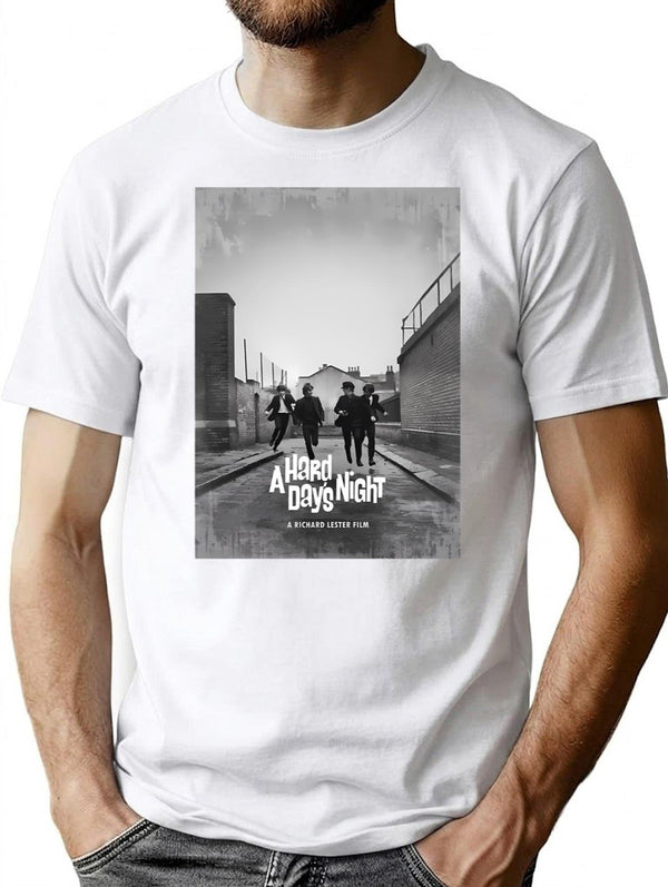 A Hard Day'S Night T-Shirt for Men & Women, T-Shirts Graphic Tee - White