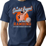 A Sandlot Legend The Great Hambino T-Shirt for Men & Women, T-Shirts Graphic Tee - Navy