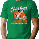 A Sandlot Legend The Great Hambino T-Shirt for Men & Women, T-Shirts Graphic Tee - Green