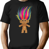 A Silly Troll Doll T-Shirt for Men & Women, T-Shirts Graphic Tee - Black