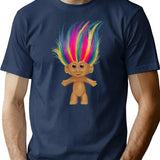 A Silly Troll Doll T-Shirt for Men & Women, T-Shirts Graphic Tee - Navy