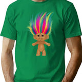 A Silly Troll Doll T-Shirt for Men & Women, T-Shirts Graphic Tee - Green
