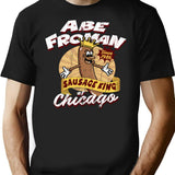 Abe Froman Sausage King Of Chicago Retro 1986 (1) T-Shirt for Men & Women, T-Shirts Graphic Tee - Black