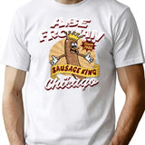 Abe Froman Sausage King Of Chicago Retro 1986 (1) T-Shirt for Men & Women, T-Shirts Graphic Tee - White