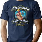 Abe Froman Sausage King Of Chicago Worn Out T-Shirt for Men & Women, T-Shirts Graphic Tee - Navy