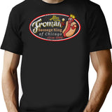 Abe Froman Sausage King Worn Oval T-Shirt for Men & Women, T-Shirts Graphic Tee - Black