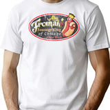 Abe Froman Sausage King Worn Oval T-Shirt for Men & Women, T-Shirts Graphic Tee - White
