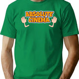 Absolute Cinema Funny Vintage T-Shirt for Men & Women, T-Shirts Graphic Tee - Green