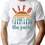 Accounting Pun Lifo The Party T-Shirt for Men & Women, T-Shirts Graphic Tee - White