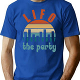 Accounting Pun Lifo The Party T-Shirt for Men & Women, T-Shirts Graphic Tee - Blue
