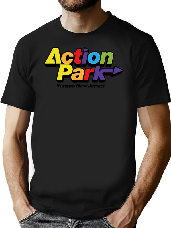 Action Park Vernon New Jersey Vintage T-Shirt for Men & Women, T-Shirts Graphic Tee - Black