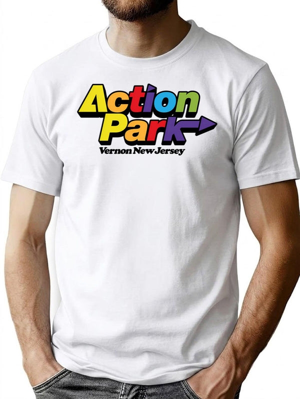 Action Park Vernon New Jersey Vintage T-Shirt for Men & Women, T-Shirts Graphic Tee - White