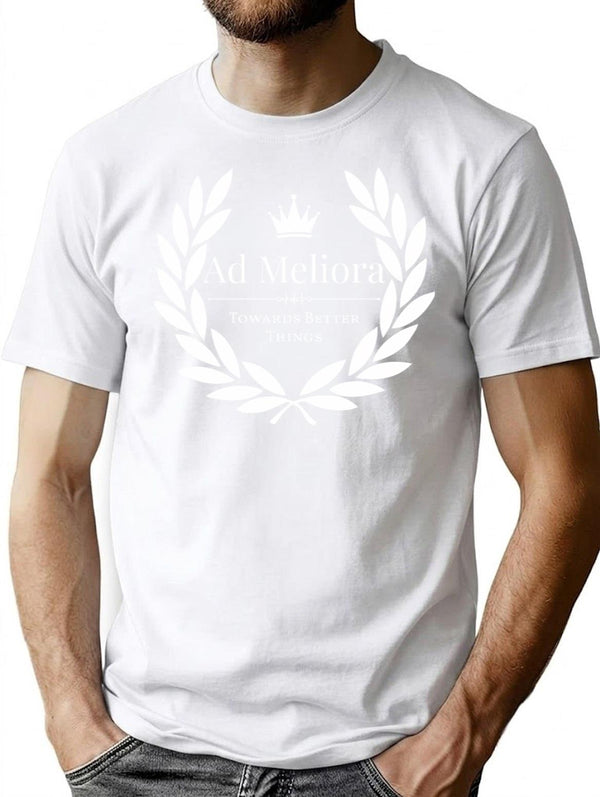 Ad Meliora Towards Better Things T-Shirt for Men & Women, T-Shirts Graphic Tee - White