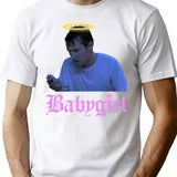 Adam Saw Babygirl Design T-Shirt for Men & Women, T-Shirts Graphic Tee - White