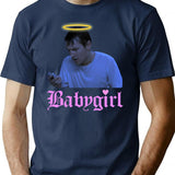 Adam Saw Babygirl Design T-Shirt for Men & Women, T-Shirts Graphic Tee - Navy