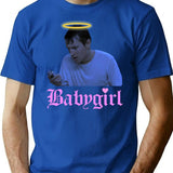 Adam Saw Babygirl Design T-Shirt for Men & Women, T-Shirts Graphic Tee - Blue