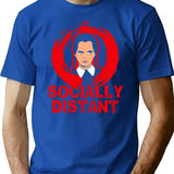 Addam'S Family Socially Distant T-Shirt for Men & Women, T-Shirts Graphic Tee - Blue