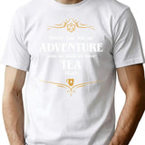 Adventure Or Tea Tabletop Rpg Addict T-Shirt for Men & Women, T-Shirts Graphic Tee - White
