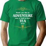 Adventure Or Tea Tabletop Rpg Addict T-Shirt for Men & Women, T-Shirts Graphic Tee - Green
