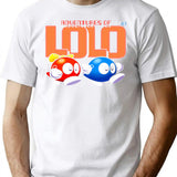 Adventures Of Lolo T-Shirt for Men & Women, T-Shirts Graphic Tee - White