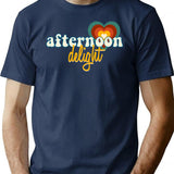 Afternoon Delight Time T-Shirt for Men & Women, T-Shirts Graphic Tee - Navy