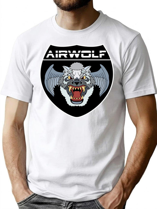 Airwolf Inspired By Airwolf Classic T-Shirt for Men & Women, T-Shirts Graphic Tee - White