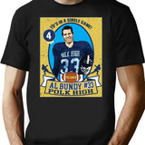 Al Bundy Football Trading Card T-Shirt for Men & Women, T-Shirts Graphic Tee - Black