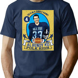 Al Bundy Football Trading Card T-Shirt for Men & Women, T-Shirts Graphic Tee - Navy