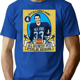 Al Bundy Football Trading Card T-Shirt for Men & Women, T-Shirts Graphic Tee - Blue