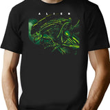 Alien T-Shirt for Men & Women, T-Shirts Graphic Tee - Black