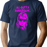 All Outta Bubblegum Funny Man T-Shirt for Men & Women, T-Shirts Graphic Tee - Navy