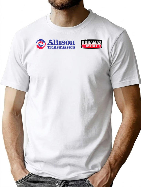 Allison Duramax Vintage Look T-Shirt for Men & Women, T-Shirts Graphic Tee - White