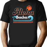 Aloha Beaches T-Shirt for Men & Women, T-Shirts Graphic Tee - Black