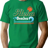 Aloha Beaches T-Shirt for Men & Women, T-Shirts Graphic Tee - Green