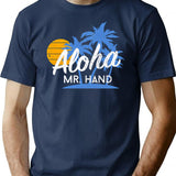 Aloha Mr. Hand T-Shirt for Men & Women, T-Shirts Graphic Tee - Navy