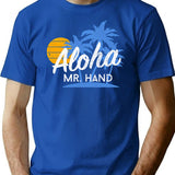 Aloha Mr. Hand T-Shirt for Men & Women, T-Shirts Graphic Tee - Blue