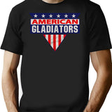 American Gladiators Worn T-Shirt for Men & Women, T-Shirts Graphic Tee - Black