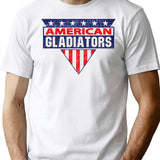 American Gladiators Worn T-Shirt for Men & Women, T-Shirts Graphic Tee - White